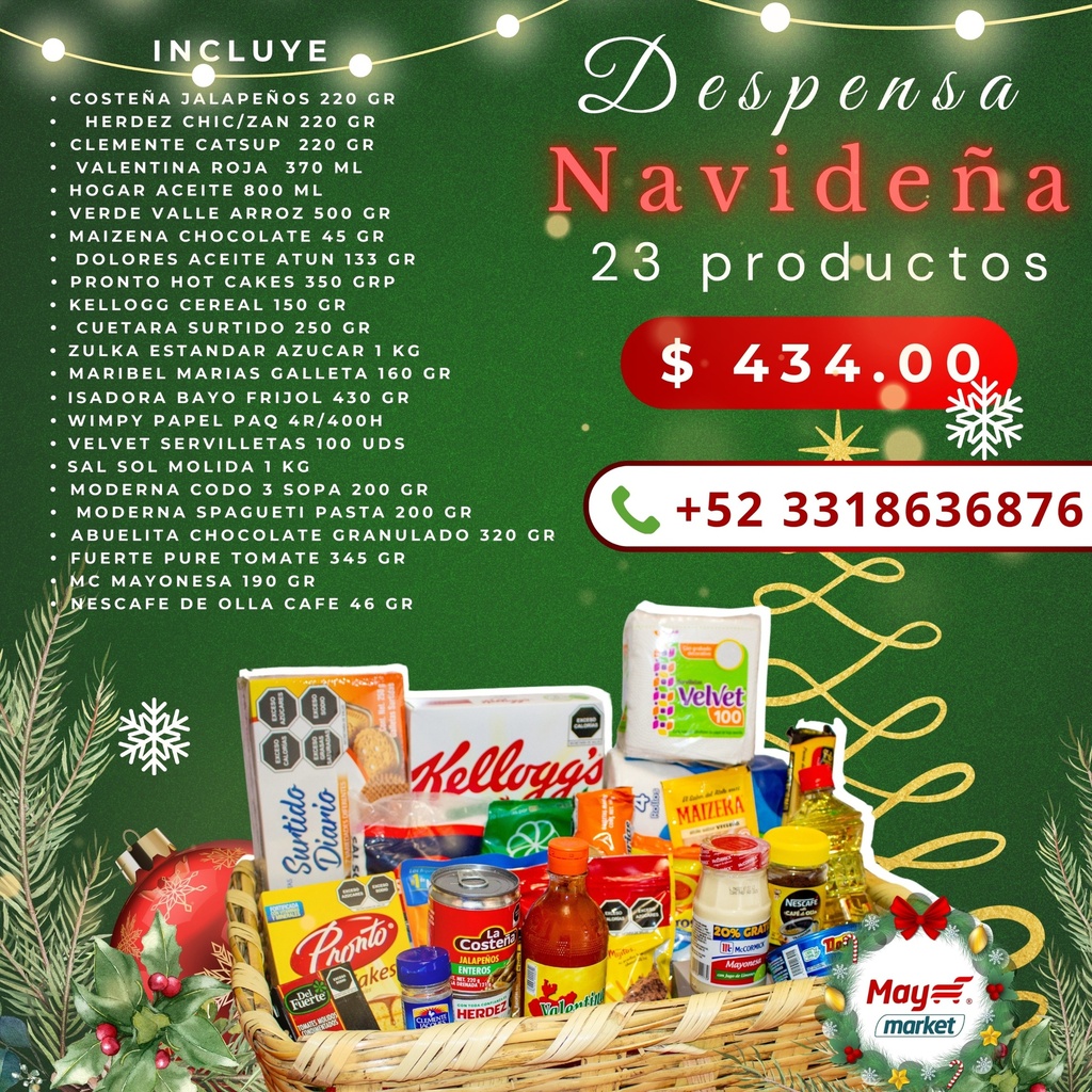 DESPENSA  DE 23 PRODUCTOS 2024